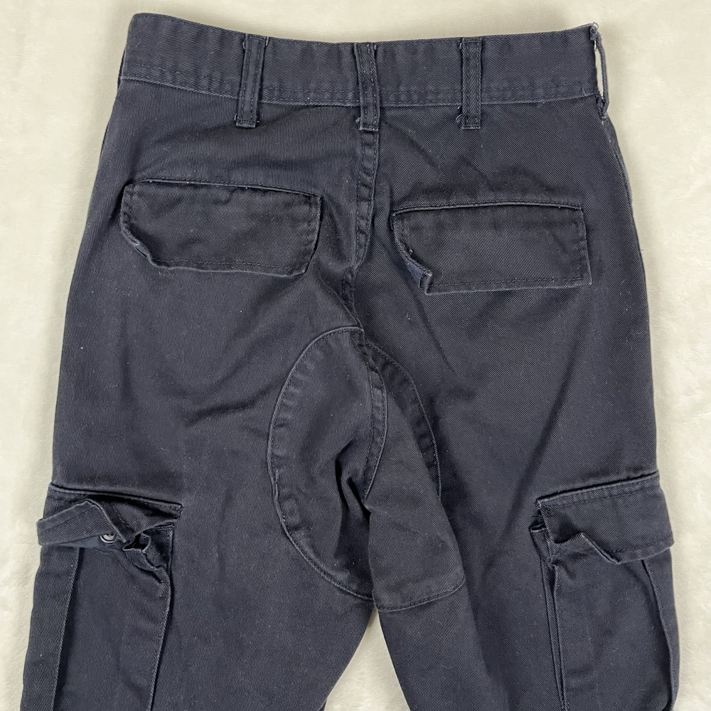 J Galt Cargo Pants Womens Small Navy Blue Twill Relaxed Straight Utility Pockets - Picture 8 of 10